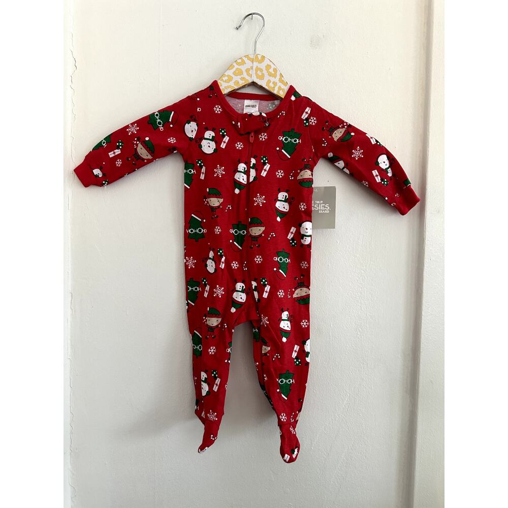 Love Your Onesies Brand Christmas Infant Sleeper | Size Newborn